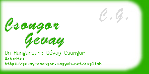csongor gevay business card